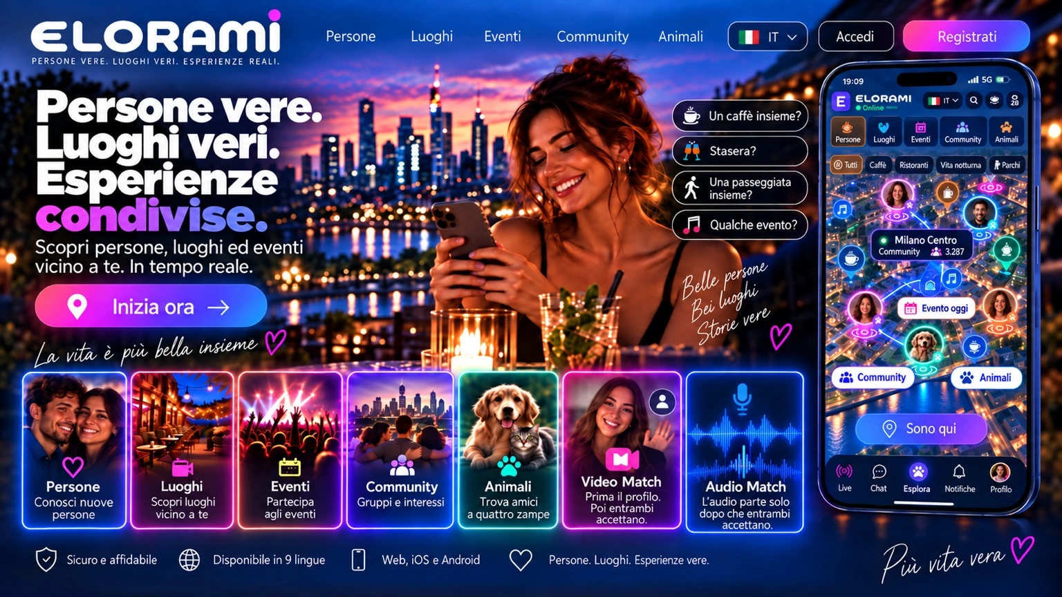 Immagine illustrativa: persone, luoghi e contatori rappresentati non sono dati LIVE.